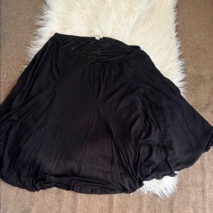 Cato Black Flowy Midi Skirt
